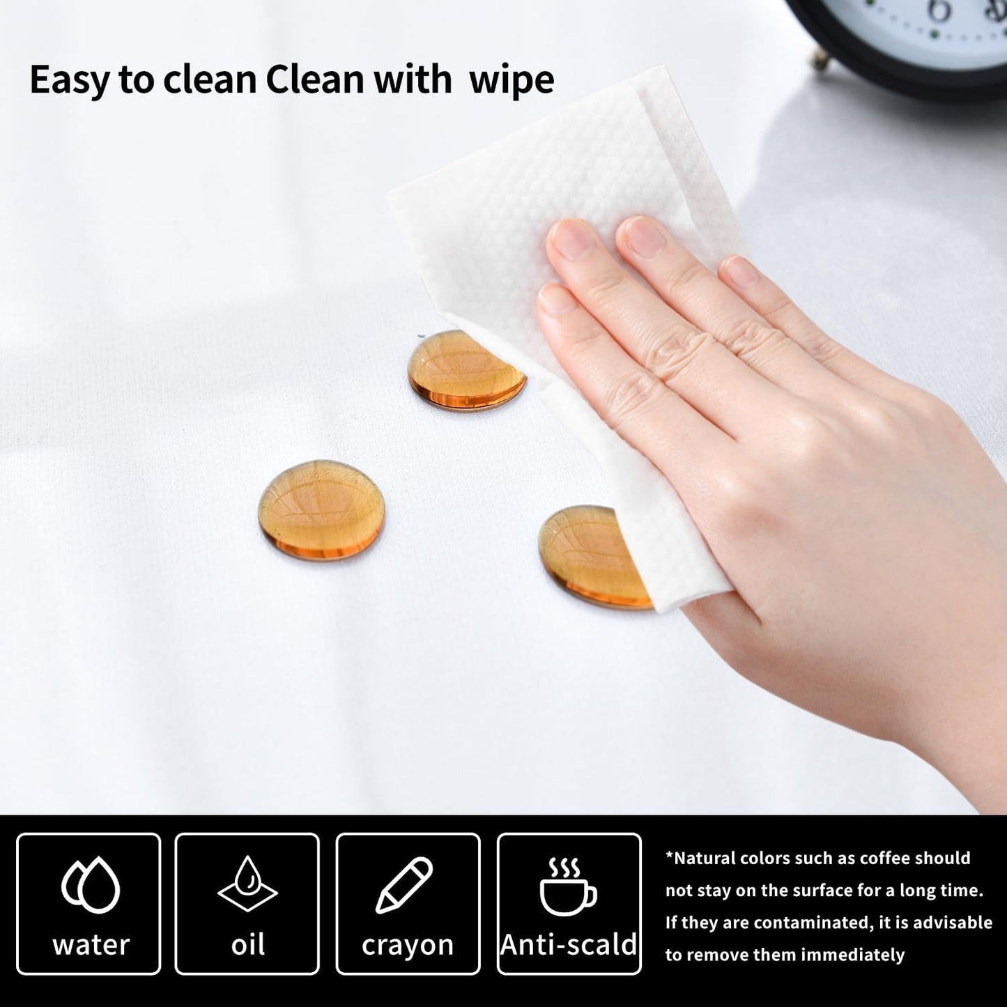 Clear Desk Mat, Non-Slip PVC Desk Protector Mat with Round Edge, Heat Resistant & Waterproof Clear Desk Writing Mat for Home and Office (47.2"*15.7")