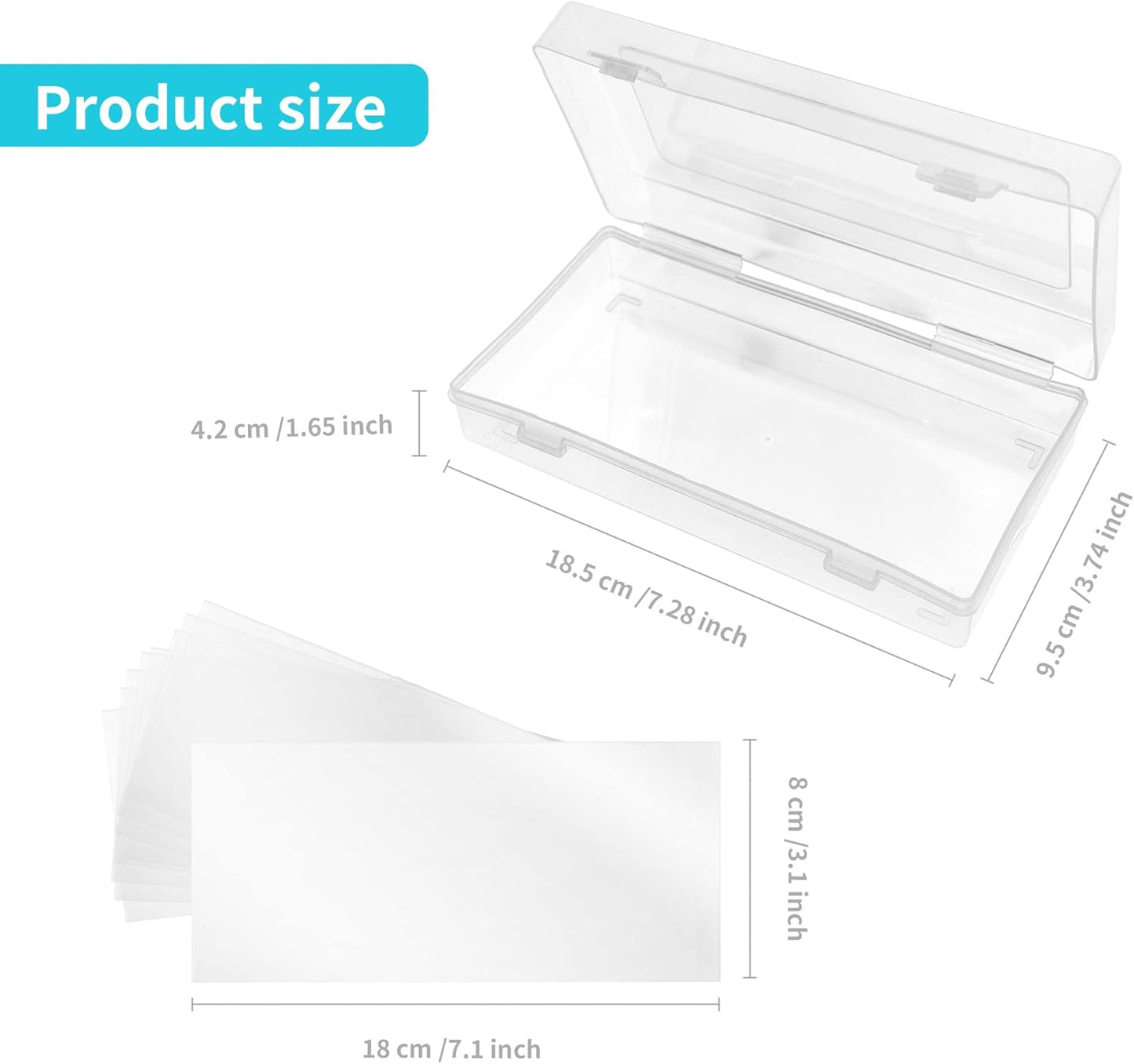 5 Pack Currency Sleeves Storage Case with 500 Pieces Dollar Bill Holder, Clear Plastic Paper Money Sleeve for Bills, Paper Currency Bill Sleeves Protector Dollar Bill Holders for Collectors