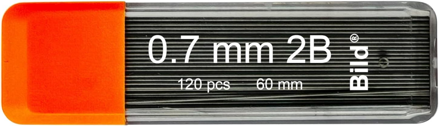 Bild Premium 1200 leads of 0.7 mm 2B Mechanical Pencil Lead Refills (2B Mega, 0.7 mm)