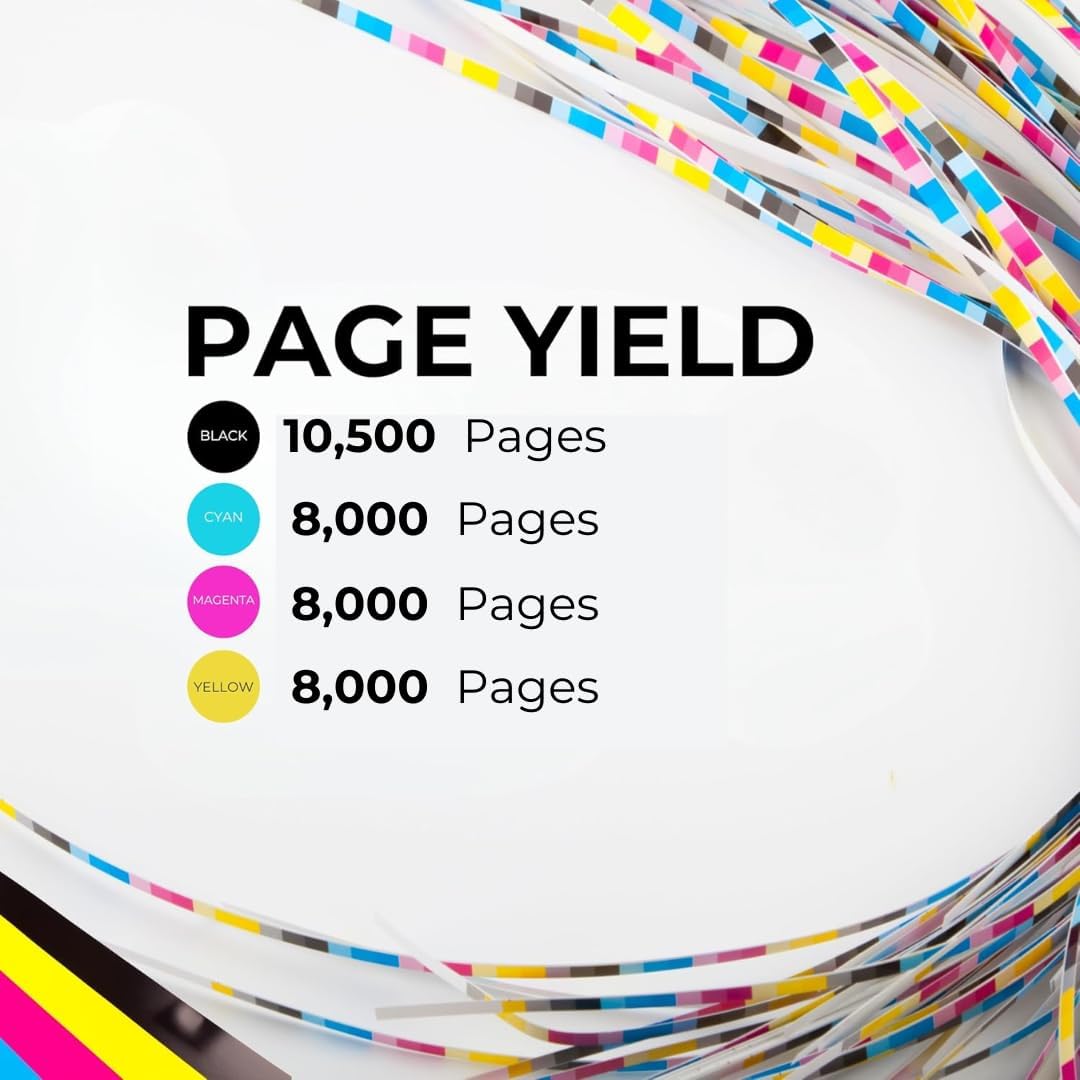 Toner Pros Replacement Toner Cartridge for Xerox 106R03524, 106R03525, 106R03526, 106R03527 – Extra High Yield 4-Color Pack for VersaLink C400, C405 Printers – Black: 10,500 & Color: 8,000 Pages Each