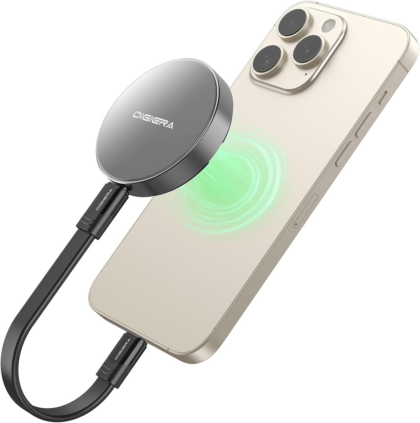 4TB Magnetic Portable SSD, External Solid State Drives with USB-C 3.2 Gen 2x2, Speed Up to 2000MB/s, Compact & Durable, Compatible with iPhone 15/16 Series and Other USB-C Devices, Grey