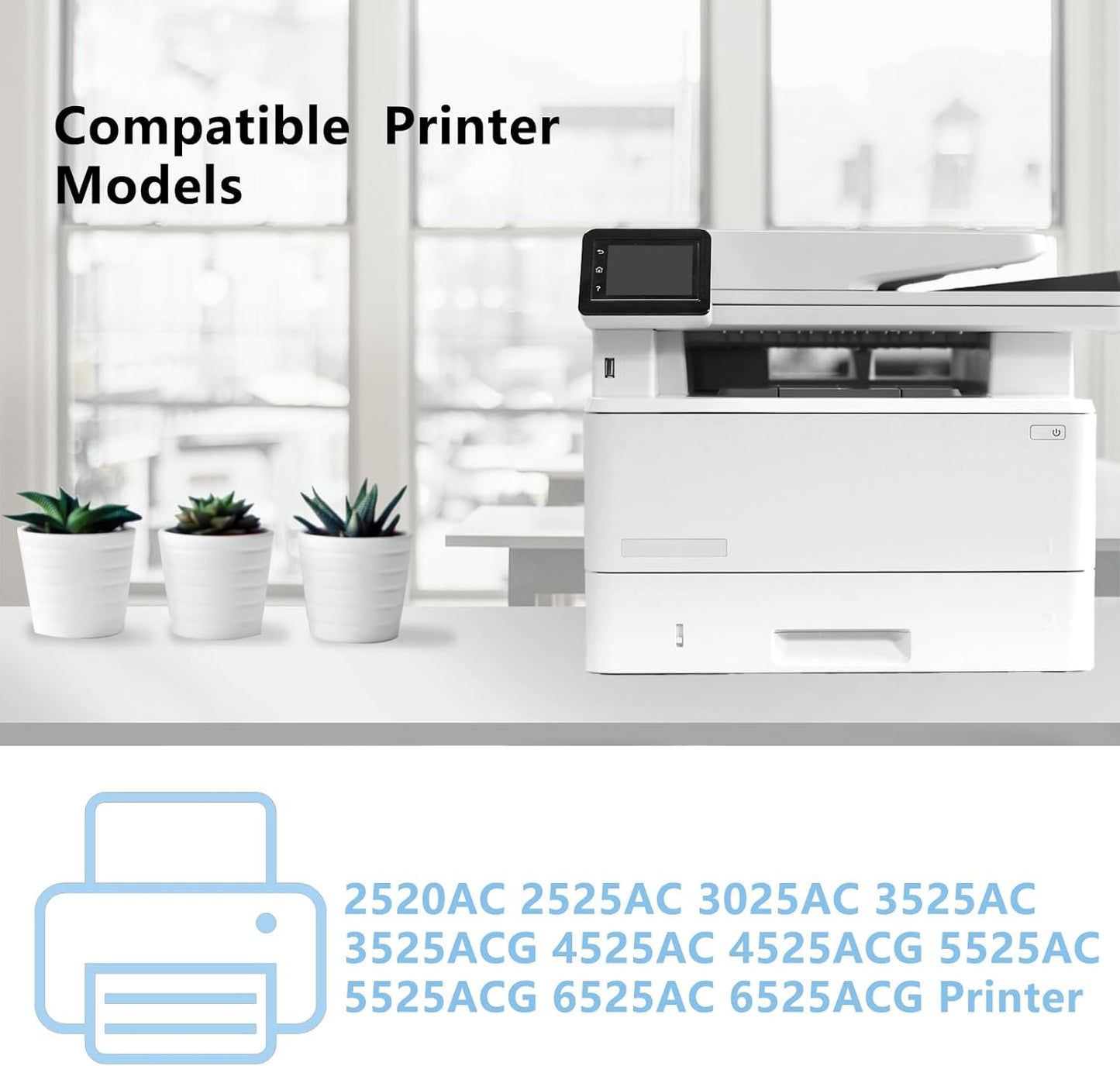 T-FC425U TFC425U T-FC425U-Y T-FC425U-M T-FC425U-C T-FC425U-K Toner Cartridges Replacement for Toshiba E-Studio 2525AC 3025AC 3525ACG 4525AC 4525ACG 5525AC 5525ACG 6525AC 6525ACG Printers