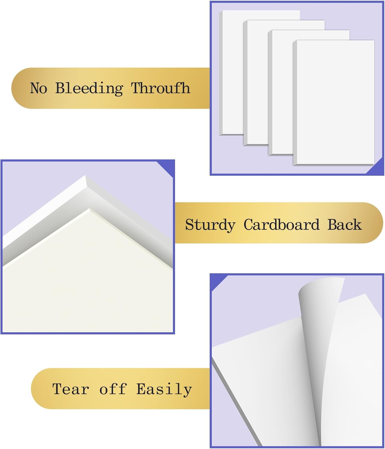 Note Pads 3x5 Small Memo Pads, 12 Pack Server Note Pads, Scratch Pads 3x5, Mini Note Pads White Paper 3x5'', 50 Sheets per Blank Note pads 3x5, Small Writing Pads 3X5 for Office School Home Supplies