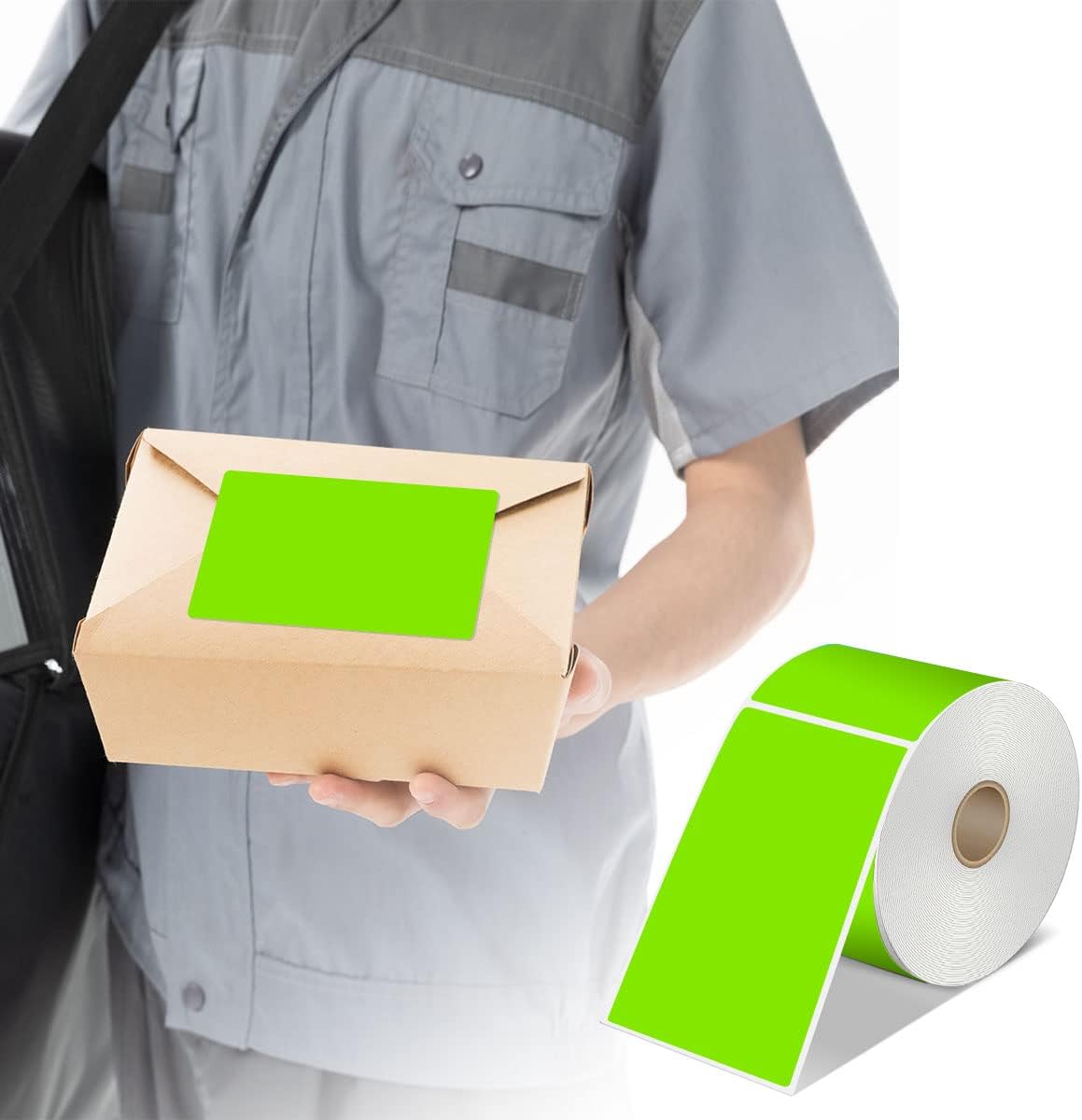 PARLAIM 3 X 5 Inch Rectangle Adhesive Color Coding Stickers,Square Colorful Inventory Stickers -250 Per Dispenser Box