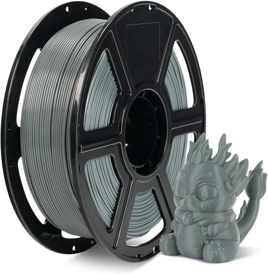 FLASHFORGE Rapid PLA Filament 1.75mm, High Flow Speedy 3D Printer Filament, Experience Exceptional Performance with 500mm/s High-Speed Printing, Neatly Wound & Top-Notch Filament (Iron Grey)