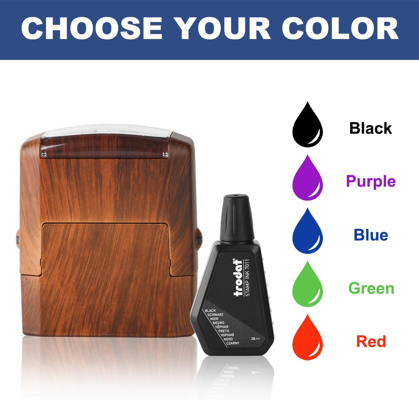 Custom Stamp-Rubber Stamps Custom,self Inking Stamps Personalized-Address Stamps Self Inking Personalized, Signature Stamp for Business, Office, Personal Use (0.35inch x 1.02inch)