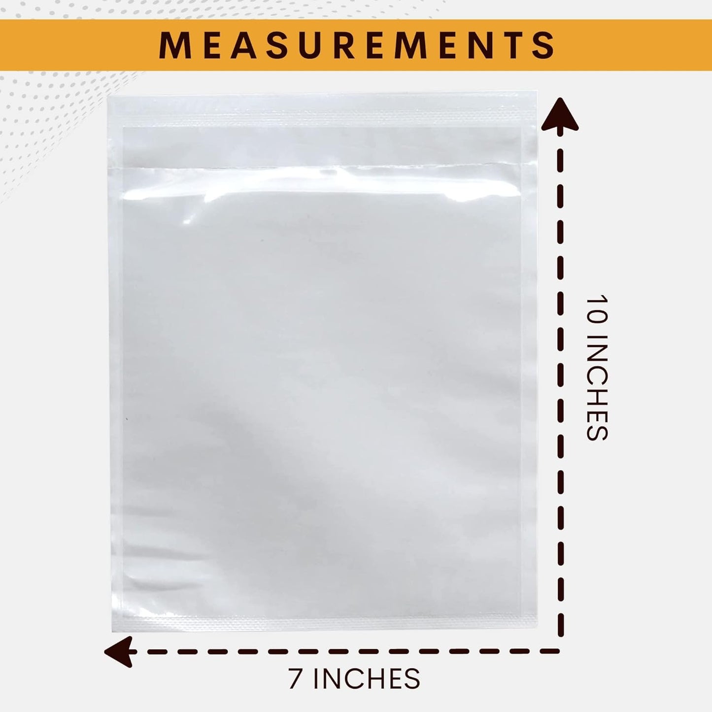 10,000 Pack 7"x10" Shipping Label Sleeves – Clear Self-Adhesive Packing Slip Pouches, Waterproof Packing List Envelopes – Ideal for Shipping Documents, Mailing Labels, Invoices & Packing Slips
