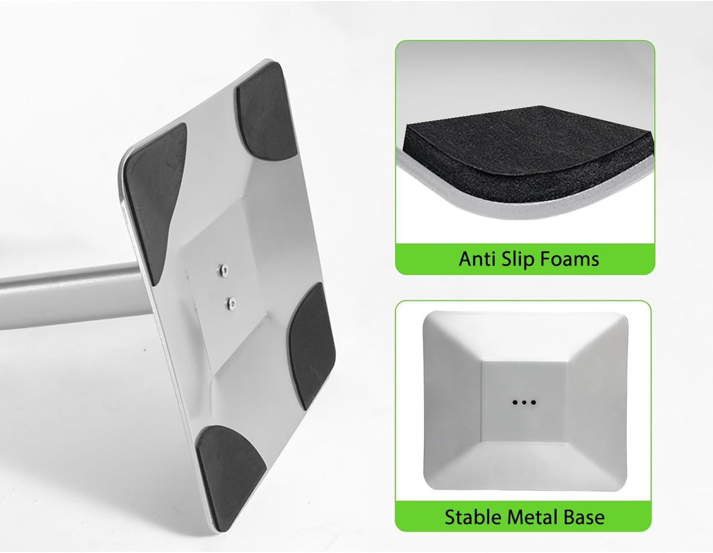 Heavy Duty Adjustable Pedestal Poster Sign Stand, 11x17 Aluminum Open Floor Standing Sign Holder for Vertical and Horizontal View Display, Silver