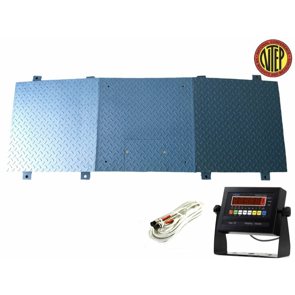 Liberty Industrial 24" x 24" (2’ x 2’) Floor Scale, Accurate Digital Pallet Scales with 2 Ramp for Warehouse or Shipping Weighing, 1000 x .2 lb