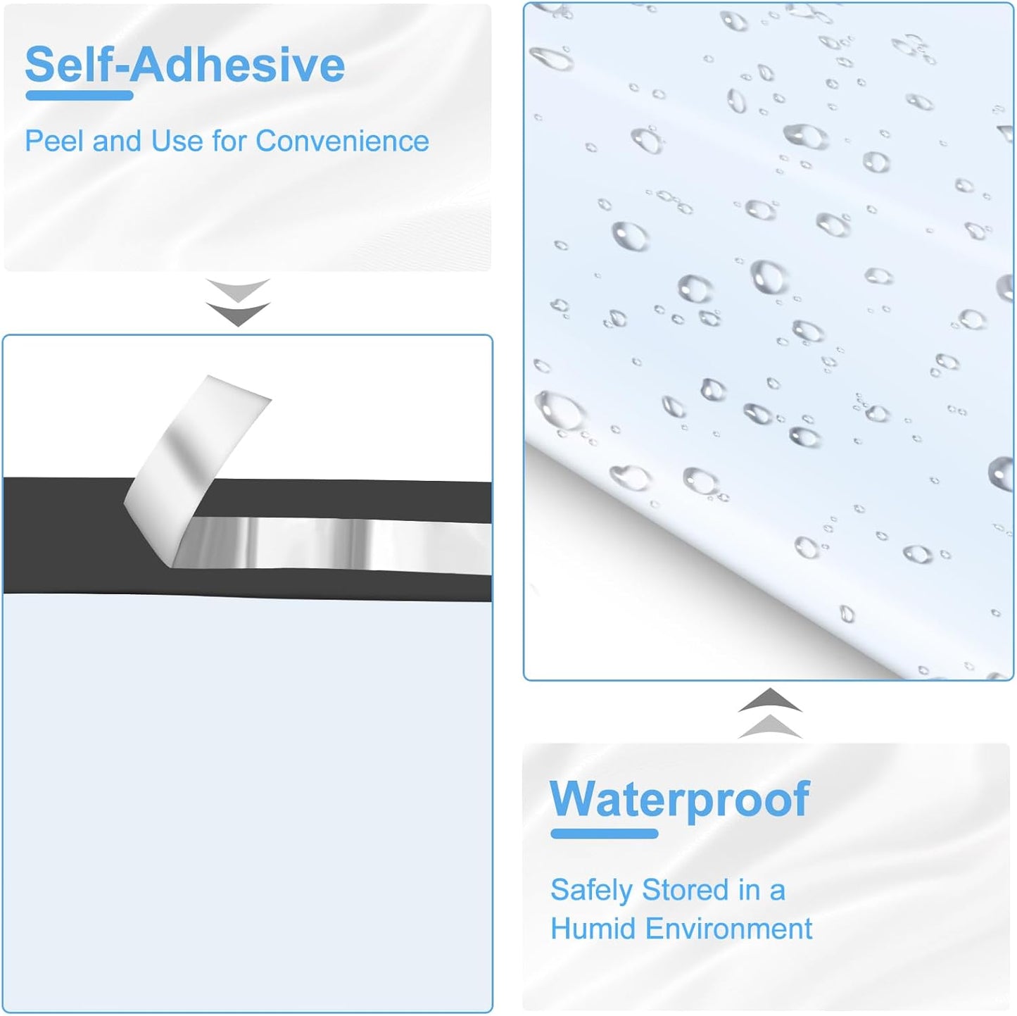 Large Poly Mailers 24x24 Inch 50 Pcs, Extra Large Shipping Bags for Clothing with Self-Sealing Tear-Resistant, Waterproof Poly Bags, Mailing Envelopes for Small Business (White)