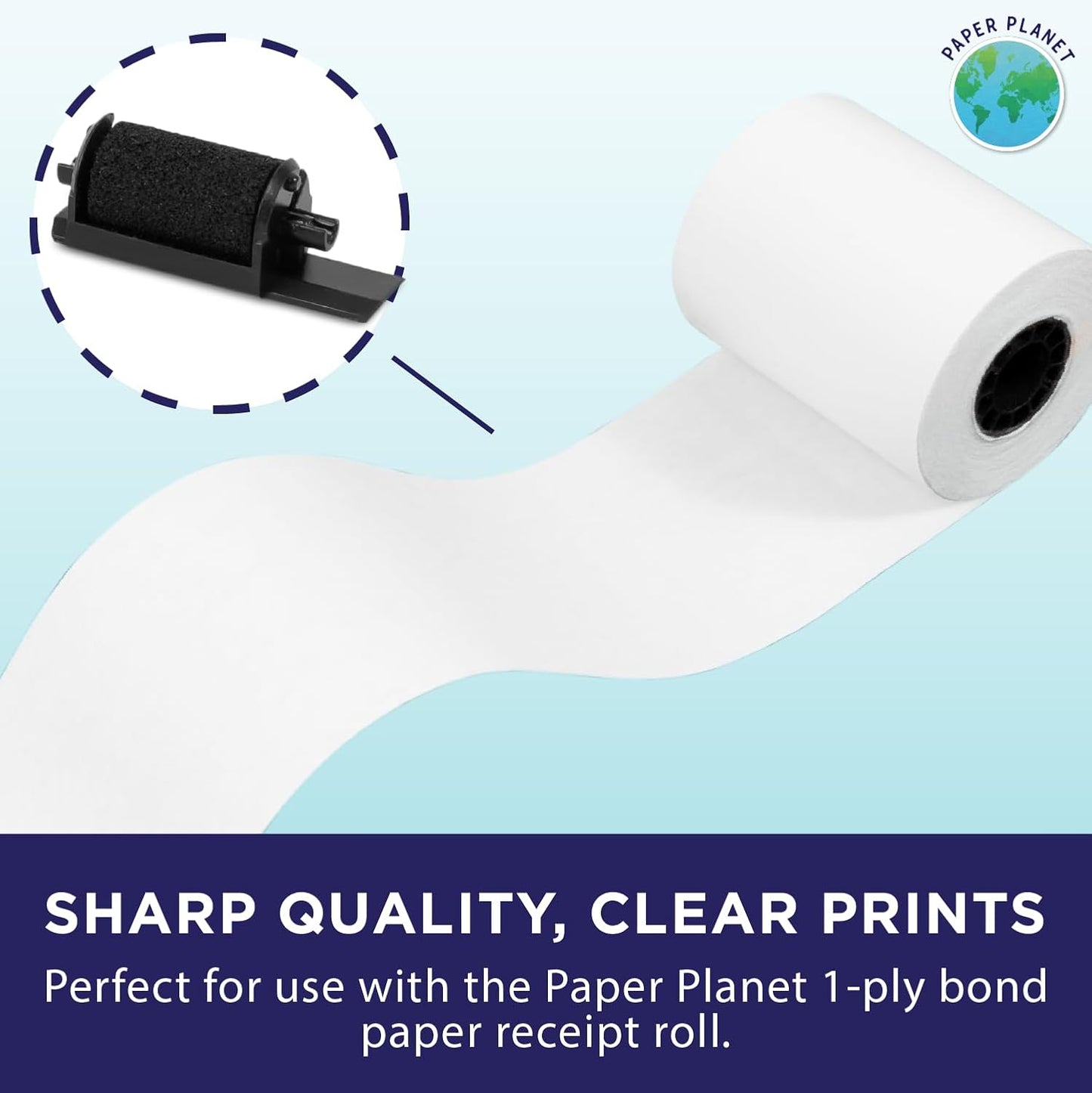 Black Printing Calculator Ribbons Compatible with IR40 by Paper Planet | Replacement Adding Machine Ink Ribbon Compatible with Canon, Casio, Sharp, Adler, and Victor IR40 Adding Machines | 5 Pack