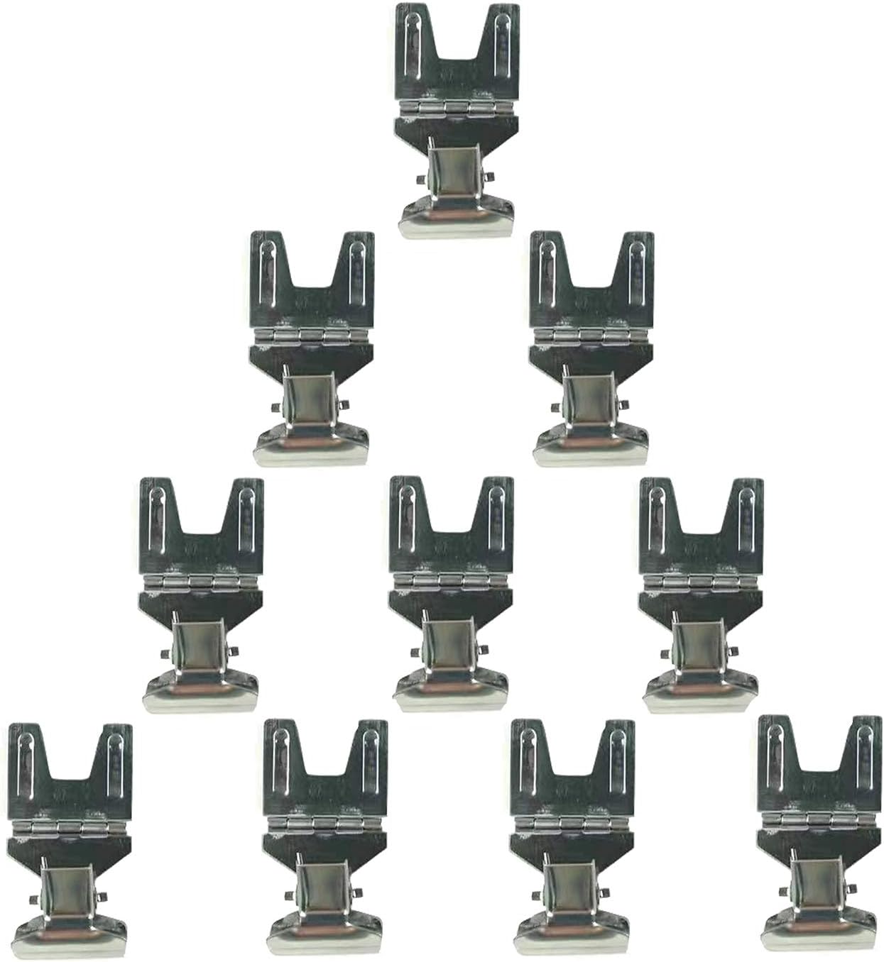 Metal POP Clip Sign Stand Holder, Bread Store Price Tag Card Holder, Advertising Display Clip Holder (Silver, 10Pack)