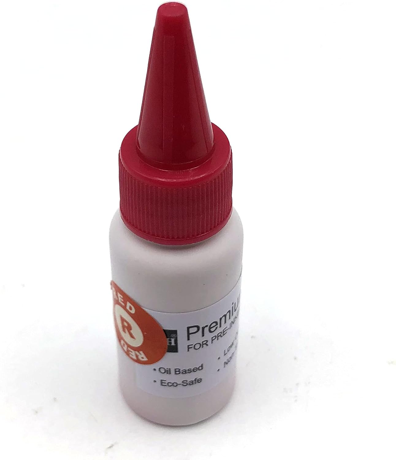 Oil-Based Premium Stamp Refill Ink by BCH for Pre-Inked Rubber Gel Pads & Dot Matrix Ribbons - 20 ml -0.68oz (Red)