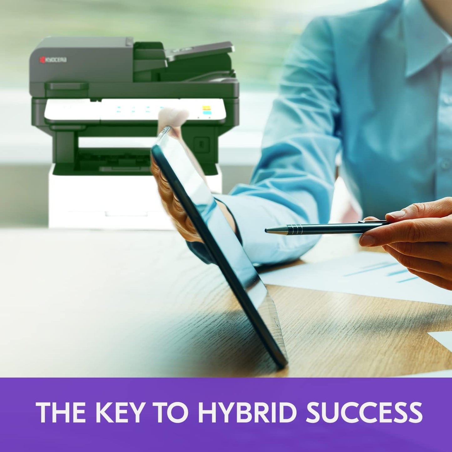 KYOCERA ECOSYS MA5500ifx All-in-One Monochrome Laser Printer (Print/Copy/Scan/Fax), 57 ppm, Up to Fine 1200 dpi, Gigabit Ethernet HyPAS Capable, 7 inch Touchscreen Panel, 512 MB