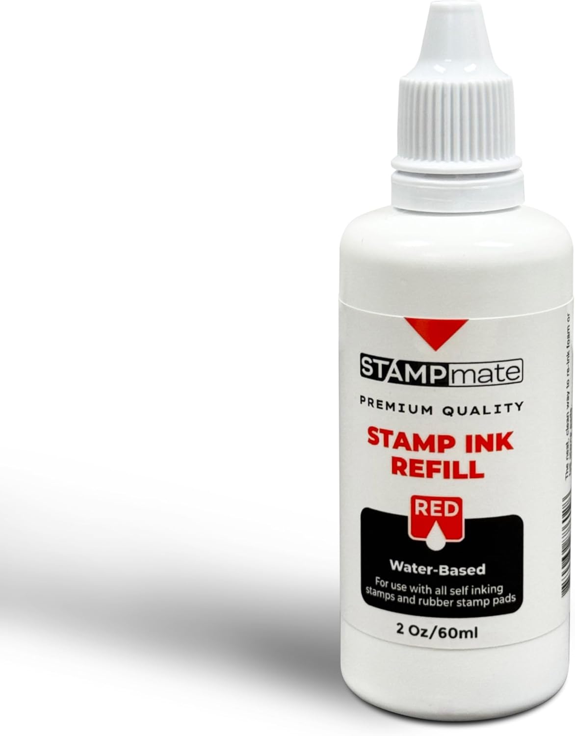 Premium Refill Ink for Self-Inking Stamps and Stamp Pads - 2 oz. Bottle (Red)