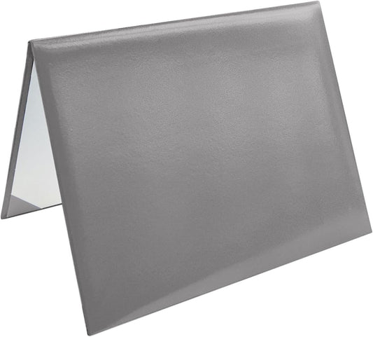 Diploma Cover 8.5x11 Inch, Graduation Certificate Holder - Elegant Faux Leather Folder for Graduation, Wedding Officiant,Grey-1 Pack