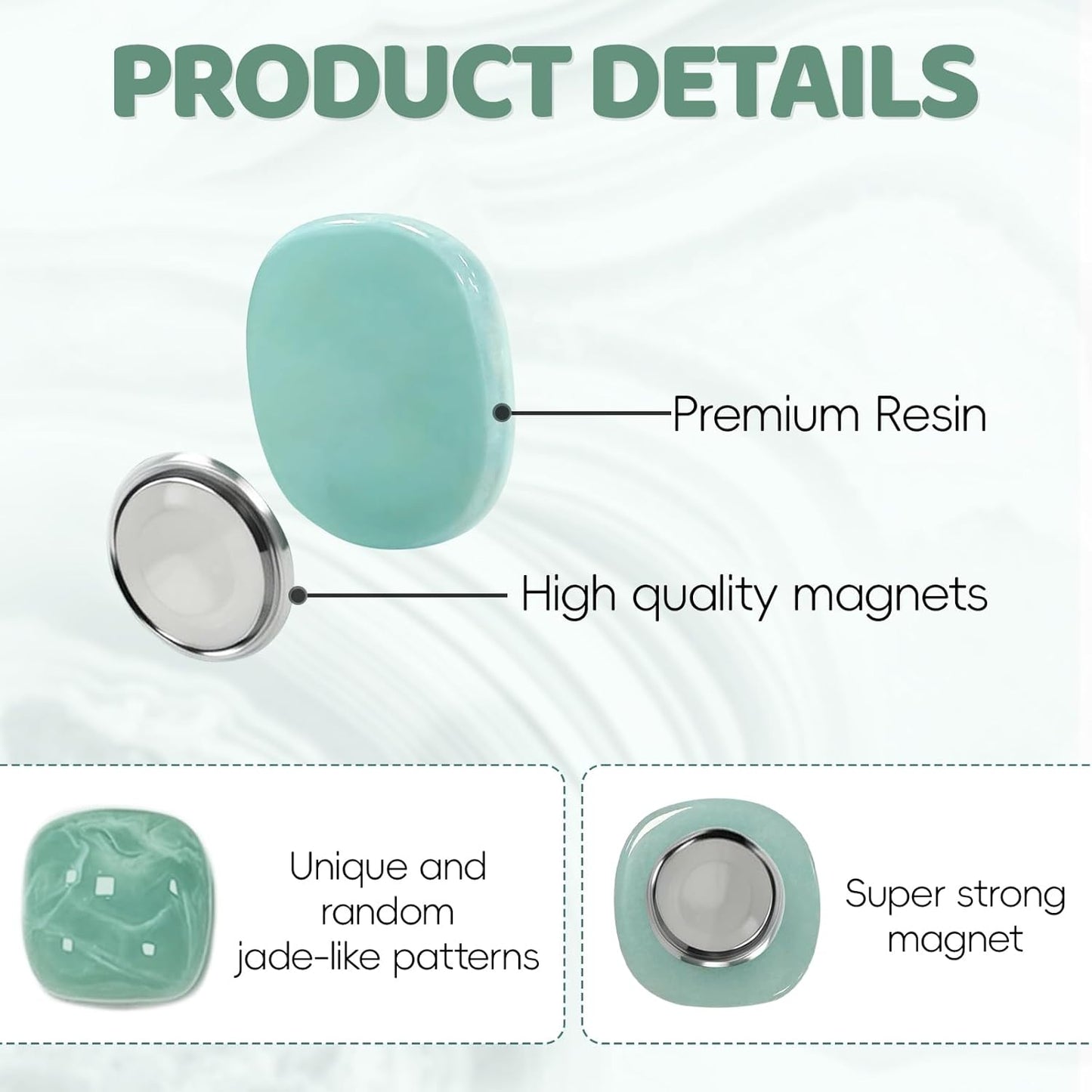 Qualsen Fridge Magnets, Colorful Decorative Cute Refrigerator Magnets for Whiteboard, Locker, Kitchen, Office, Classroom（24 Pcs）