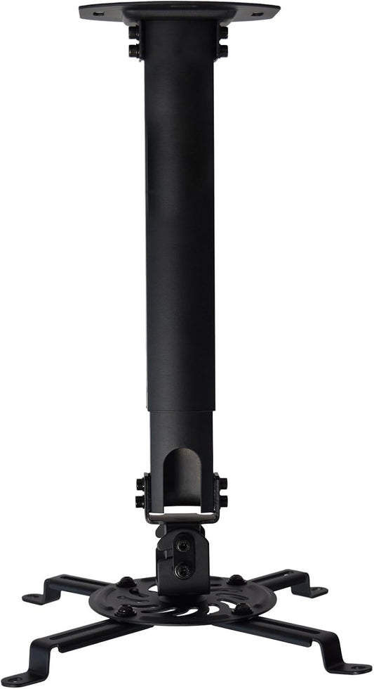 VIVO Extending Ceiling Projector Mount, Height Adjustable Projection, Up to 12.5 inch Mounting Range with 1.5 inch Mini Projector Range, Black, MOUNT-VP02B