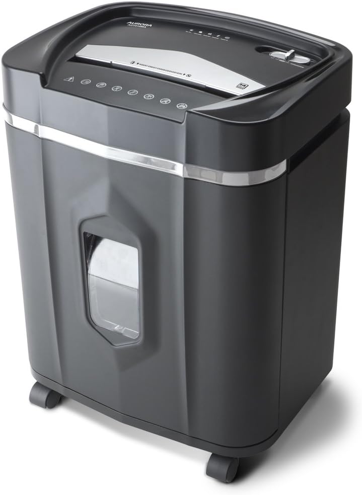 Aurora Professional Grade High Security 14-Sheet Micro-Cut Paper/CD and Credit Card/ 30 Minutes Continuous Run Time Shredder