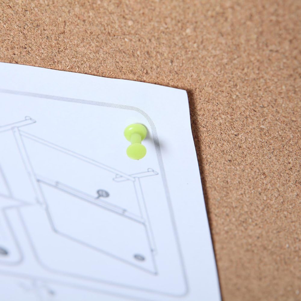 VIZ-PRO Cork Notice Board, 48 X 24 Inches, 3 Pack, Silver Aluminium Frame