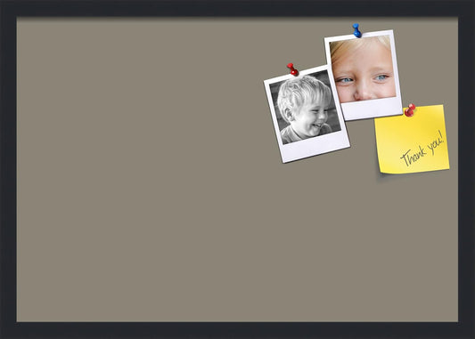 PinPix 26x18 Inch Cork Bulletin Board. This Decorative Framed Pin Board Comes with Pewter Design and a Satin Black Frame. Ideal for Home Office Decor or Message Board (PinPix-1812)