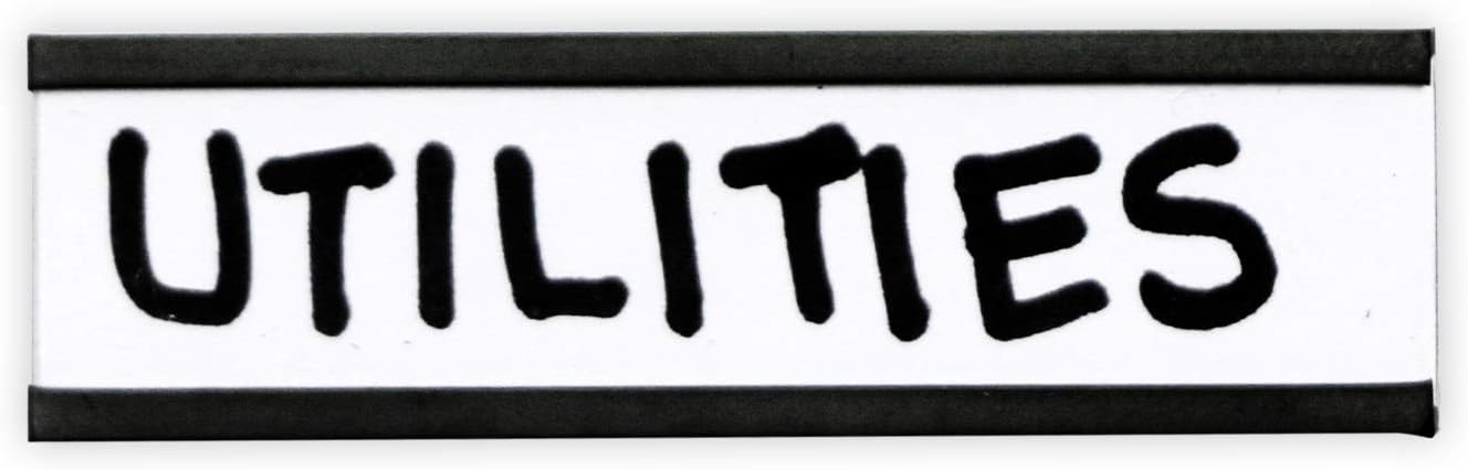 SmartSign Pack of 25 Magnetic 'C' Channel Label Holders | 0.5" x 2"