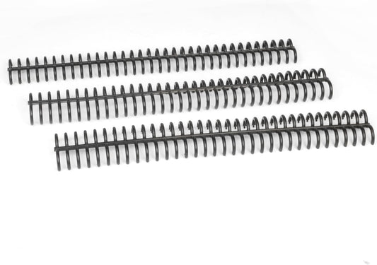 Rayson PROC1530BK Click Binding Spines, 3:1 Pitch, 120 Sheets Binding Capacity, 3/5" Diameter, Black, 30/Box