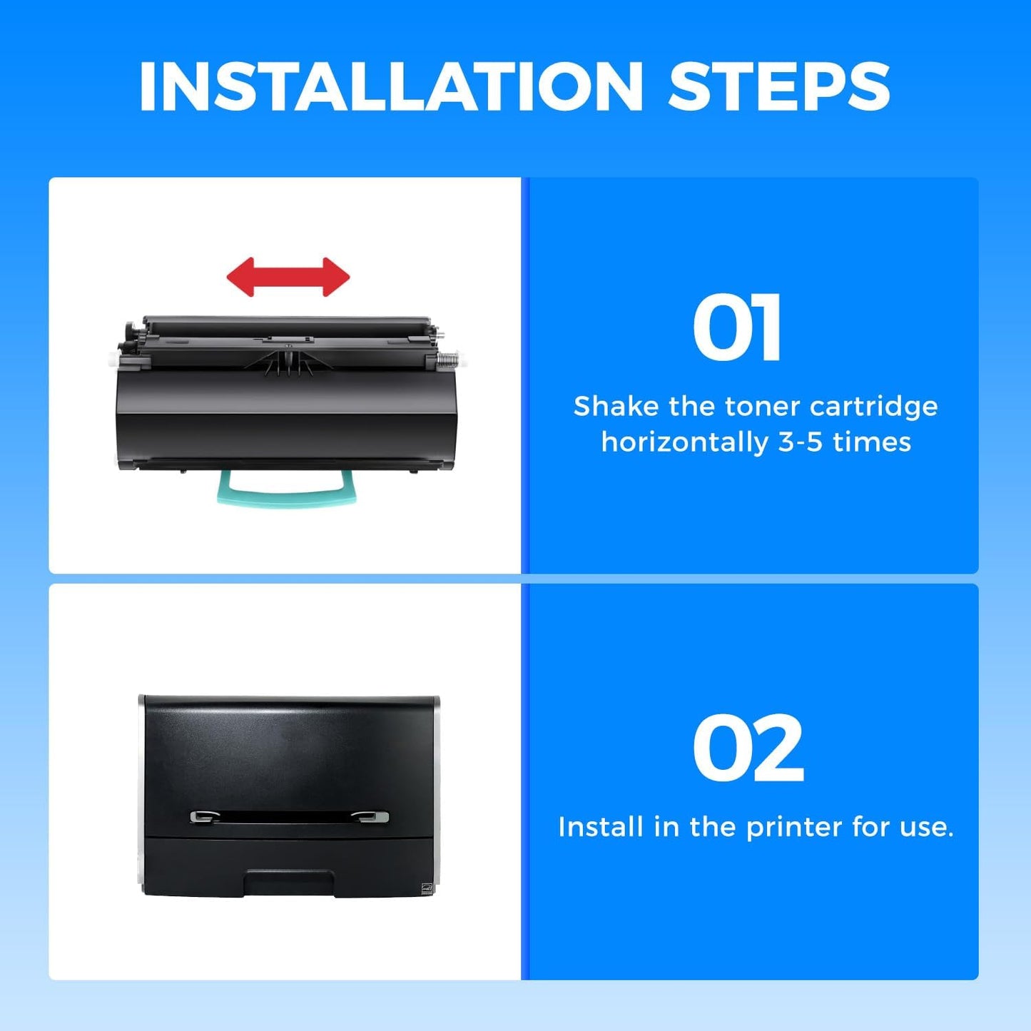 KingKJ MW558 1720 1720DN Toner Cartridge High Yield Black 2-Pack with chip Replacement for Dell MW558 1720 Toner Compatible with Dell 1720 1720n 1720DN Laser Printer Ink All-in-One Copier 6,000 Pages