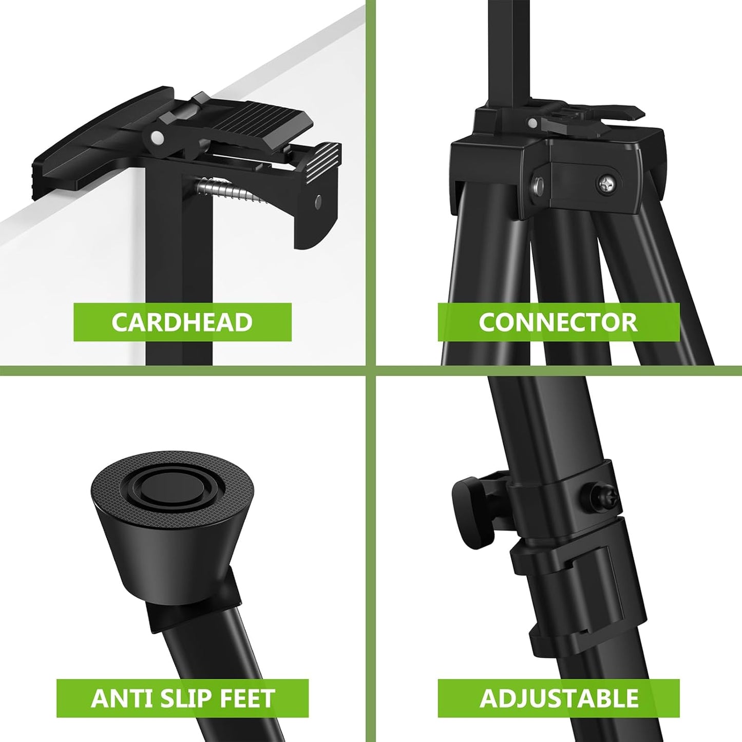 Easel Stand for Sign, Hemndic 66" Easels Stand for Painting Heavy Duty, Portable Travel Easel for Display (4 Pack)