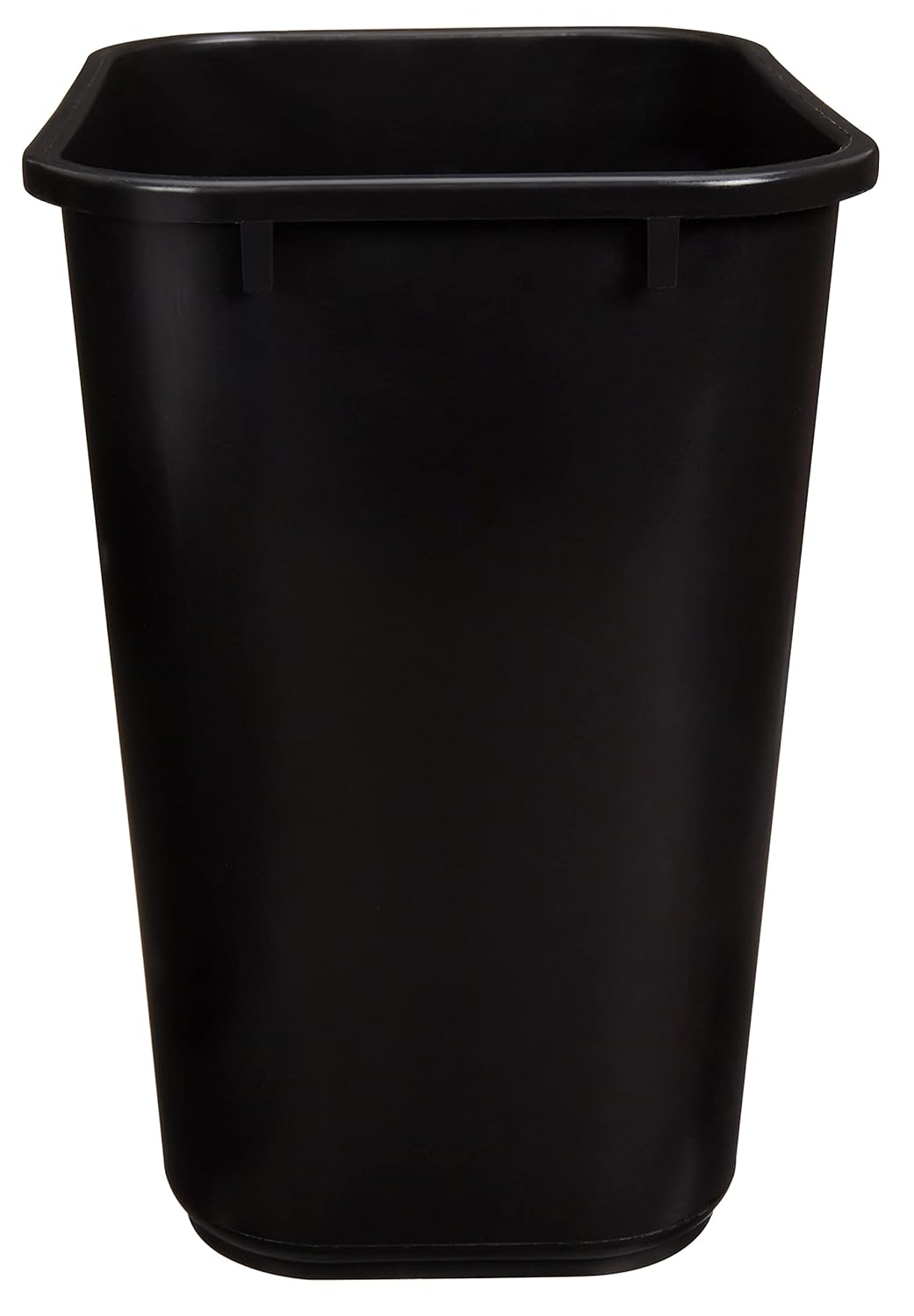 Amazon Basics Trash Can, Rectangular Commercial Office Wastebasket, 7 Gallon (Pack of 6), Black (Previously AmazonCommercial Brand)