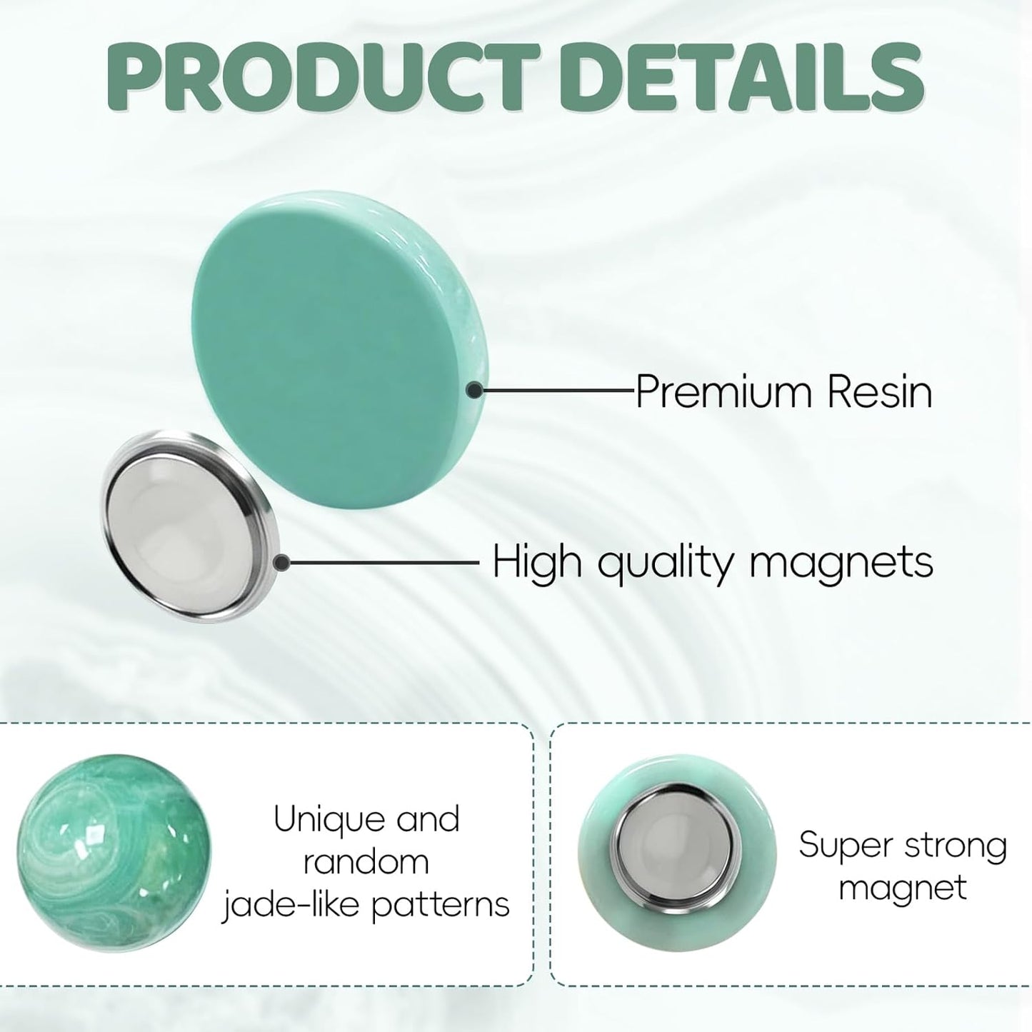 Qualsen Fridge Magnets, Colorful Decorative Cute Refrigerator Magnets for Whiteboard, Locker, Kitchen, Office, Classroom（24 Pcs）