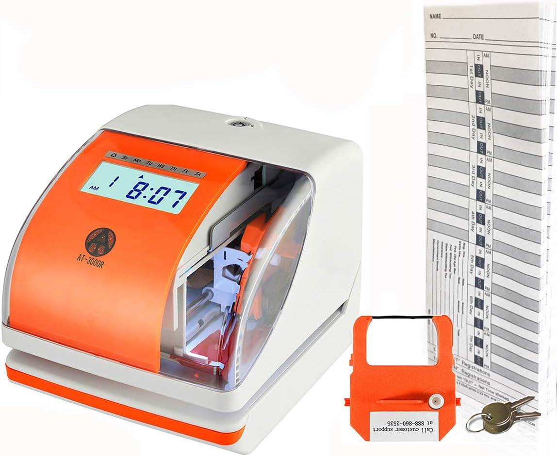 AT-3000R Allied Time USA | Digital Time Clock and Date Stamp | Perfect for Small Business