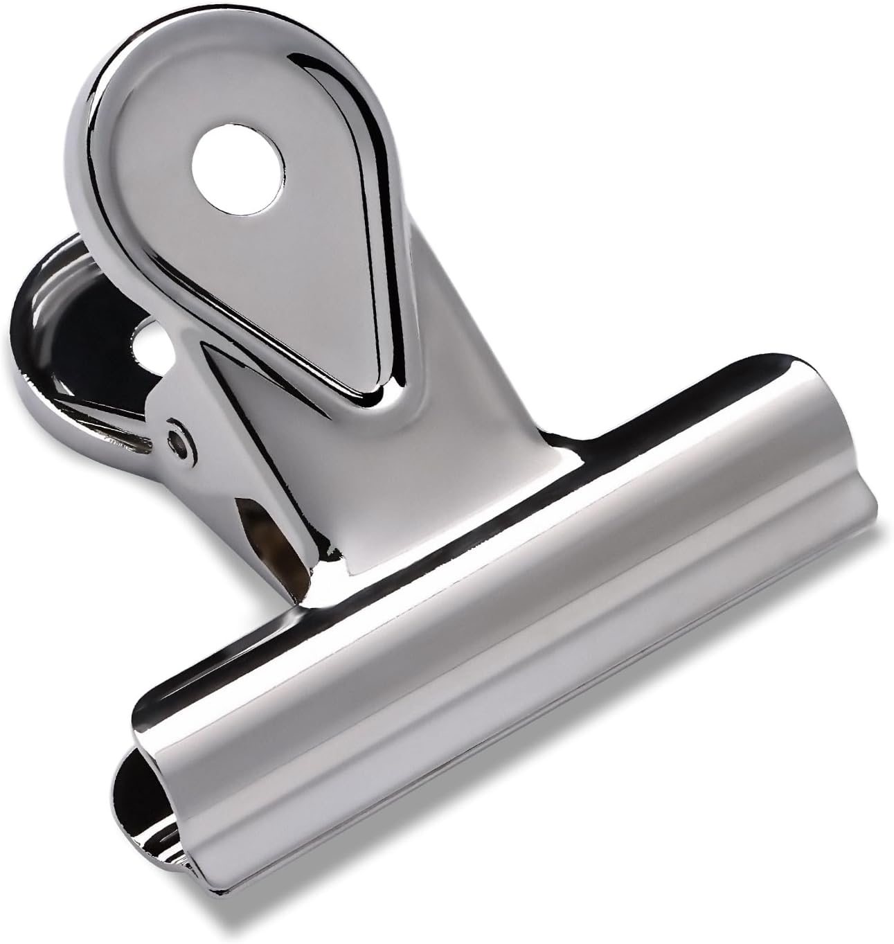 SIAMESE Bulldog Clips, 8 Pcs Binder Clips for Office & Kitchen, Multi-Purpose Binder and Food Bag Clamps for Sealing, Storage, Hanging (Silver)