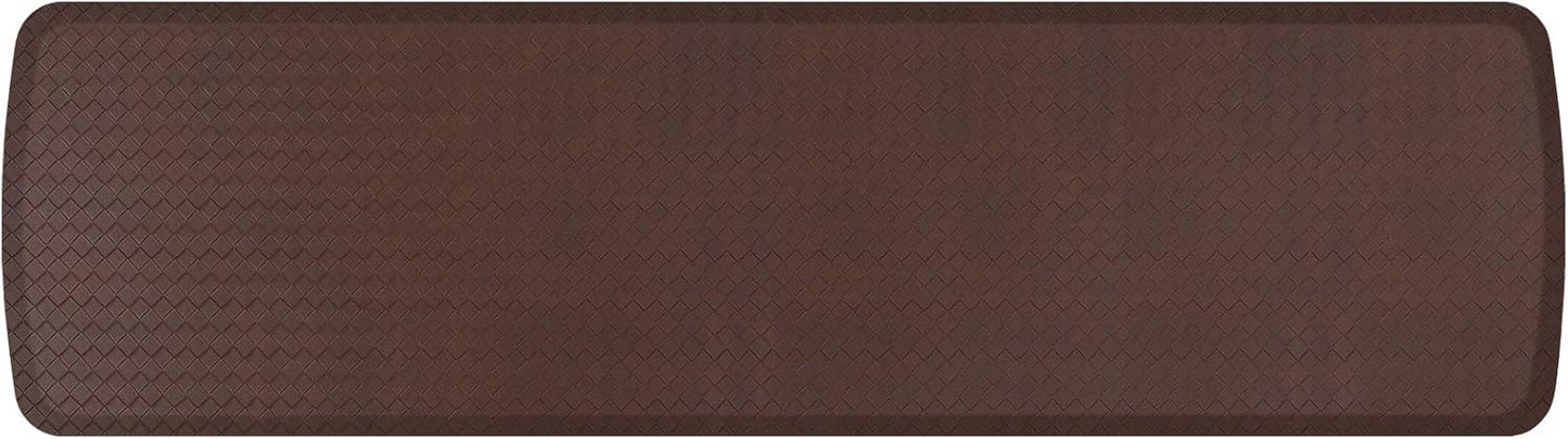 GelPro Elite Premier Gel & Foam Cushioned Anti-Fatigue Kitchen Floor Comfort Mat, Padded Stain-Resistant, Waterproof, Non-Slip Comfort Padded Desk/Office Mat, 20" x 72", Basketweave Truffle