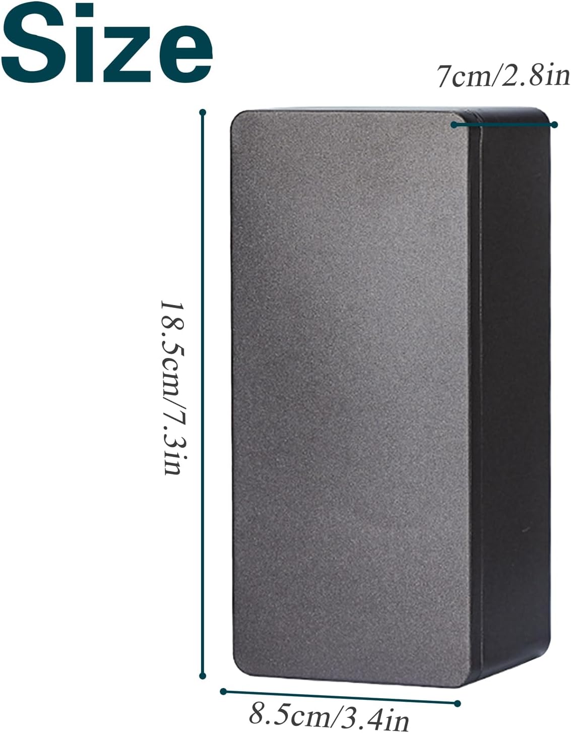 Black Metal Cash Box Money Holder Money Box for Cash Single Row Currency Tray Money Storage Box with Lid Cash Organizer Money Saving Organizer Money Gift Box Organizer, 7.28 x 3.35 x 2.76 inch