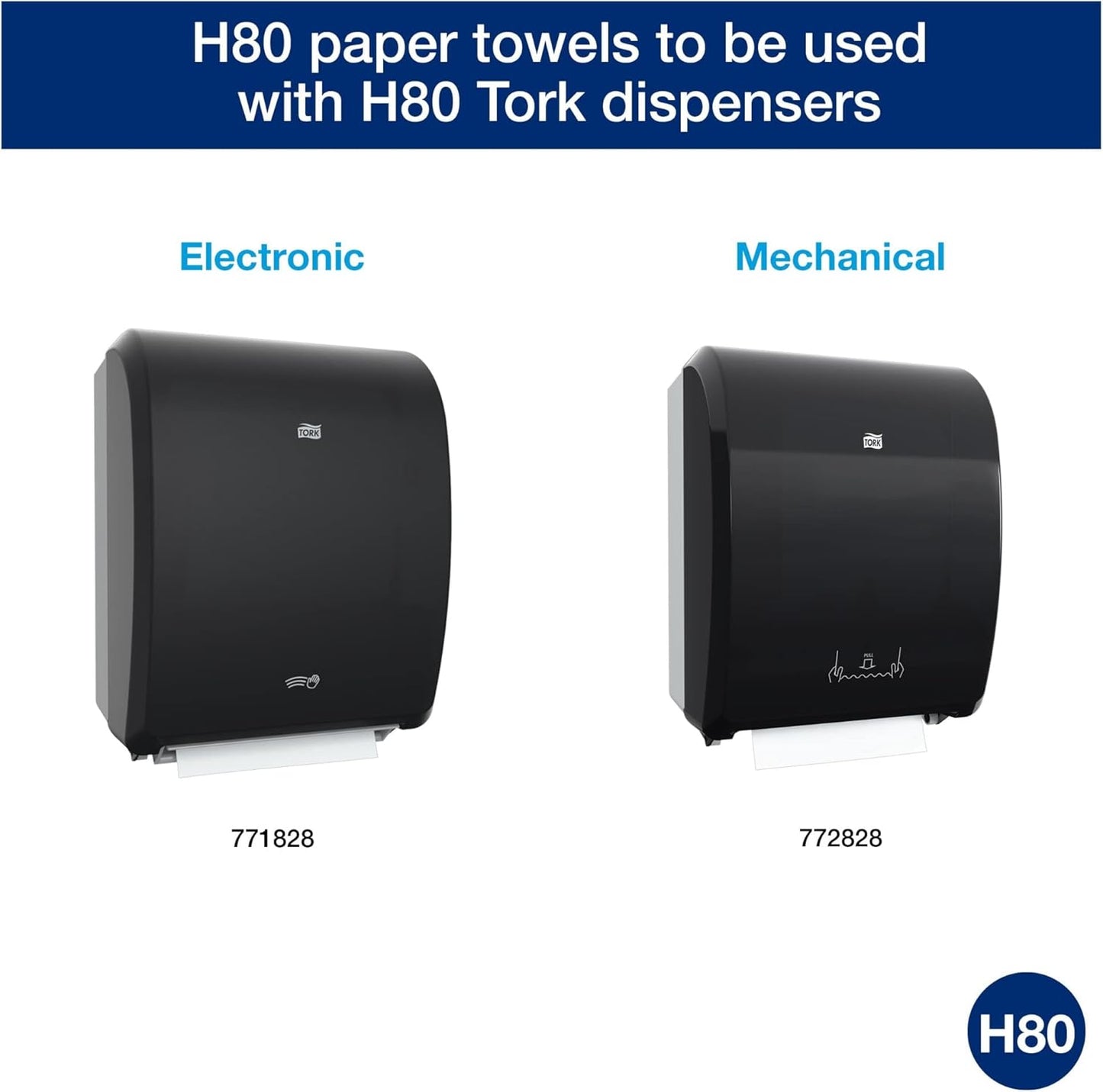 Tork Roll Hand Towel White H80, Premium, 6 rolls, 8030630