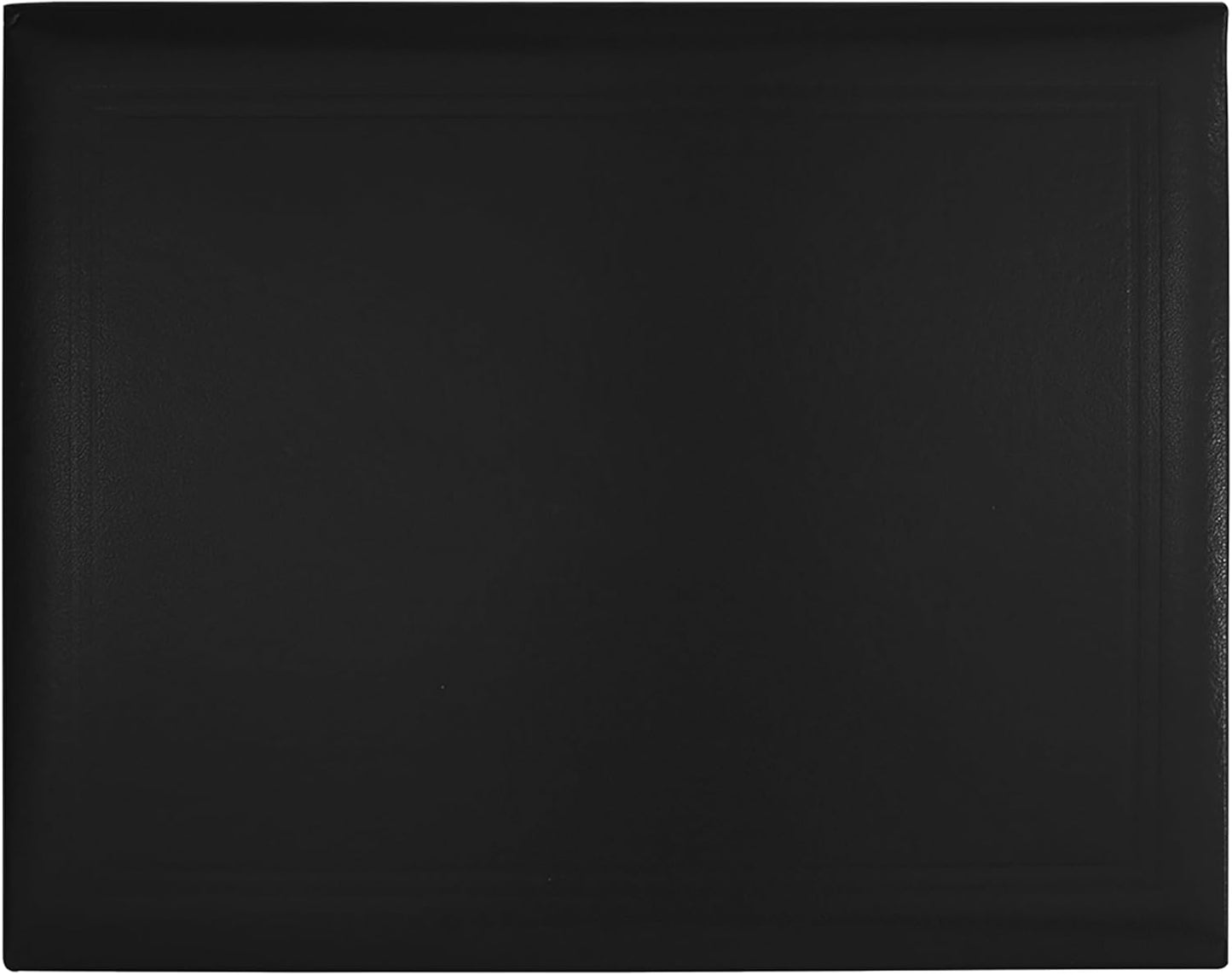 GraduationMall 8.5"x11" Smooth Padded Diploma Cover Certificate Holder Black,6-Packs