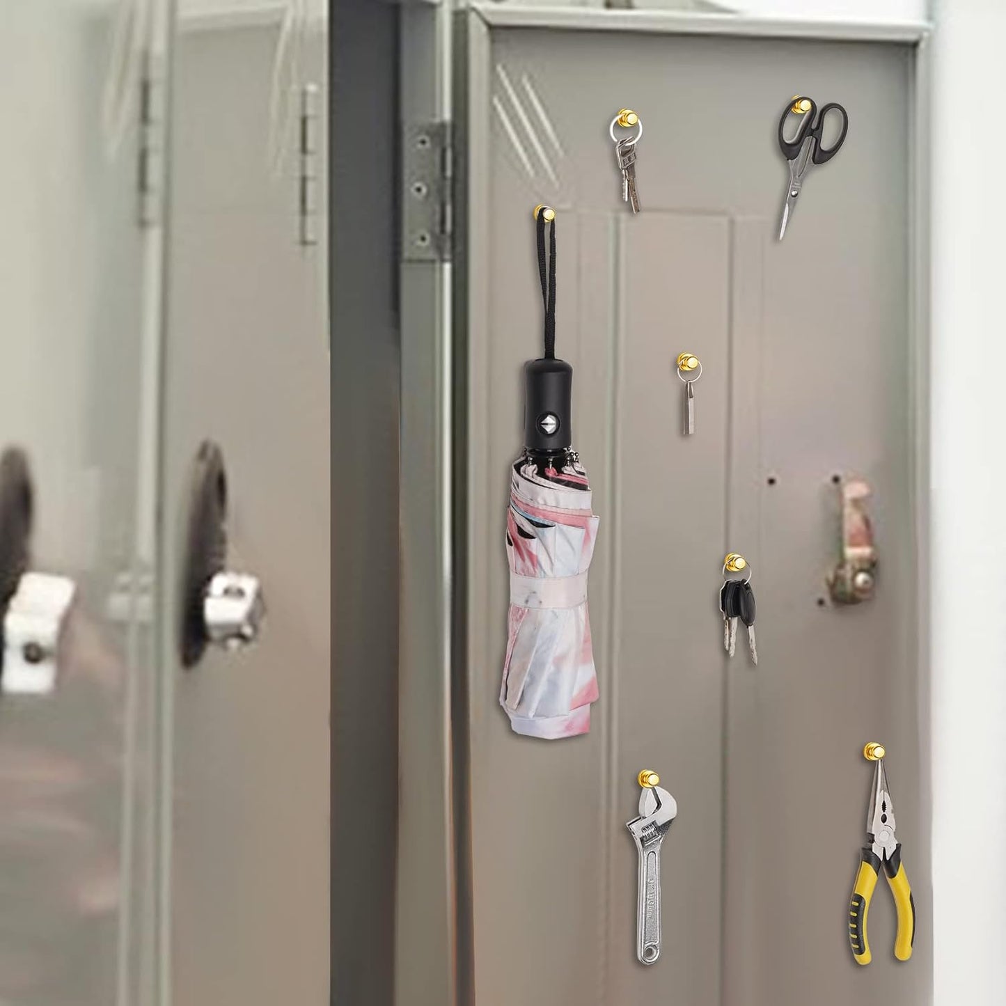 12 Pack Refrigerator Magnets Fridge Magnets Whiteboard Magnets Small Magnets Magnetic Push Pin, Office Magnets Push Pins Magnets for Whiteboard, Fridge, Office, School