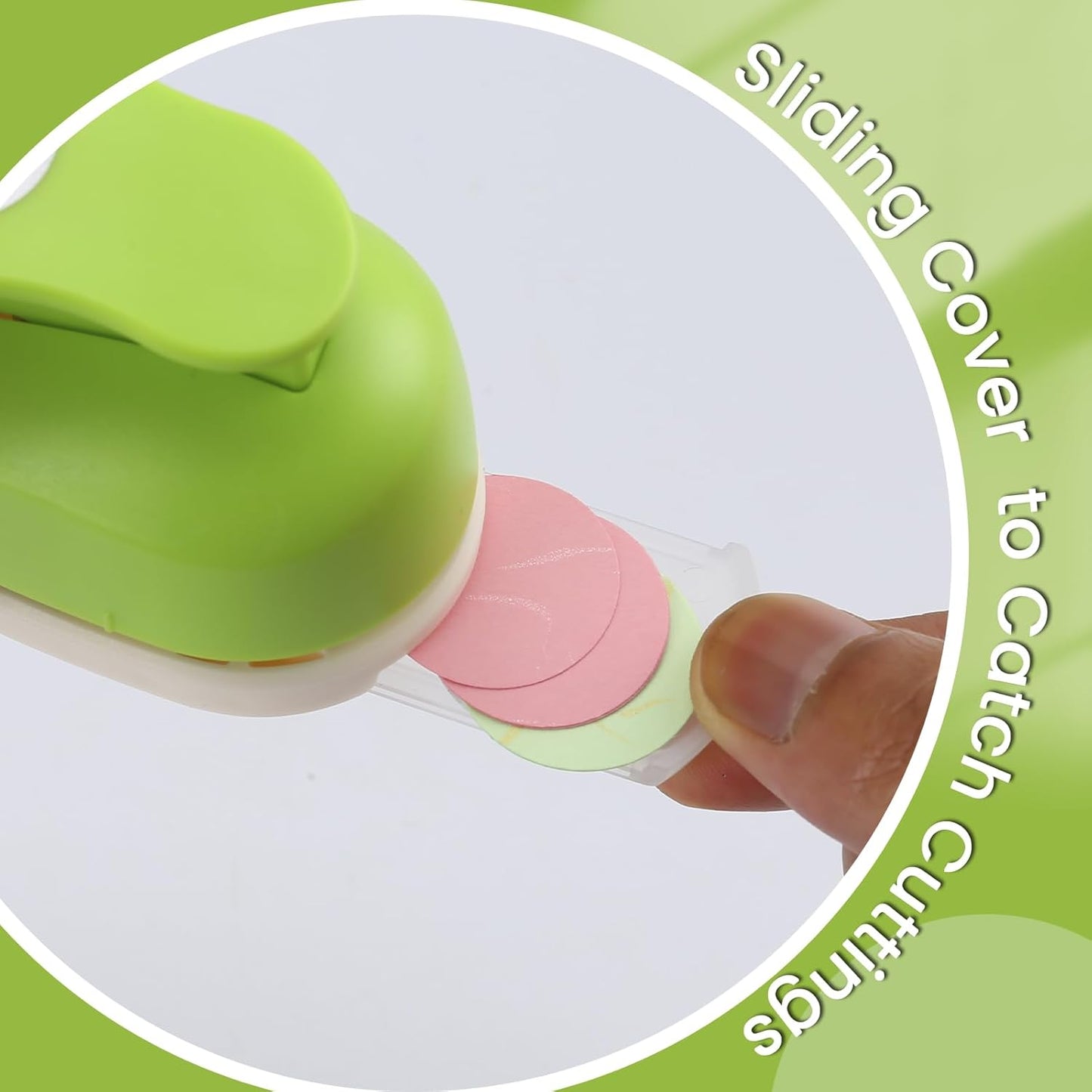 LOONENG 1.5 Inch Circle Hole Punch - Create Perfect Circles for Handmade Craft Projects - Ideas for Scrapbooking, Card Making, DIY Photo Albums, Gift Tags, Homemade Confetti