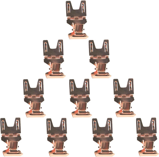 Metal POP Clip Sign Stand Holder, Bread Store Price Tag Card Holder, Advertising Display Clip Holder (Rose Gold, 10Pack)