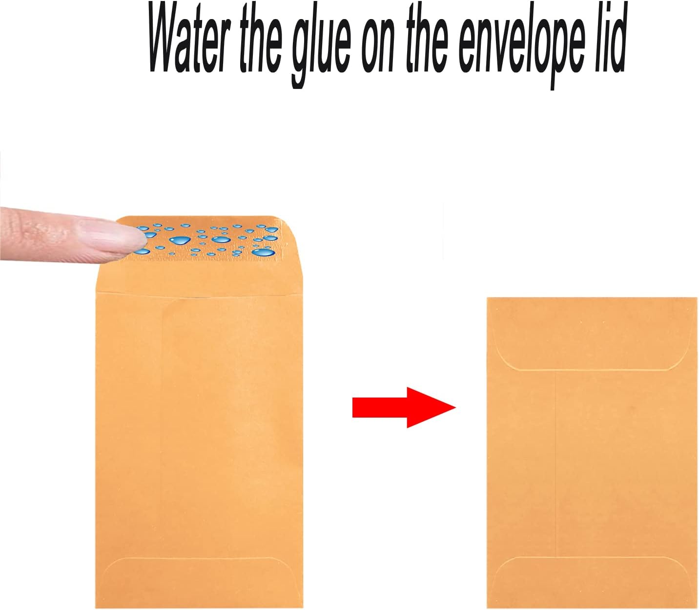 500 Pack #5 Brown coin envelope 3.125 x 5.5 inches Kraft Envelopes Classic Small Parts Envelopes with Self Adhesive Gummed Flap for Coins Cash Credit Cards Seeds