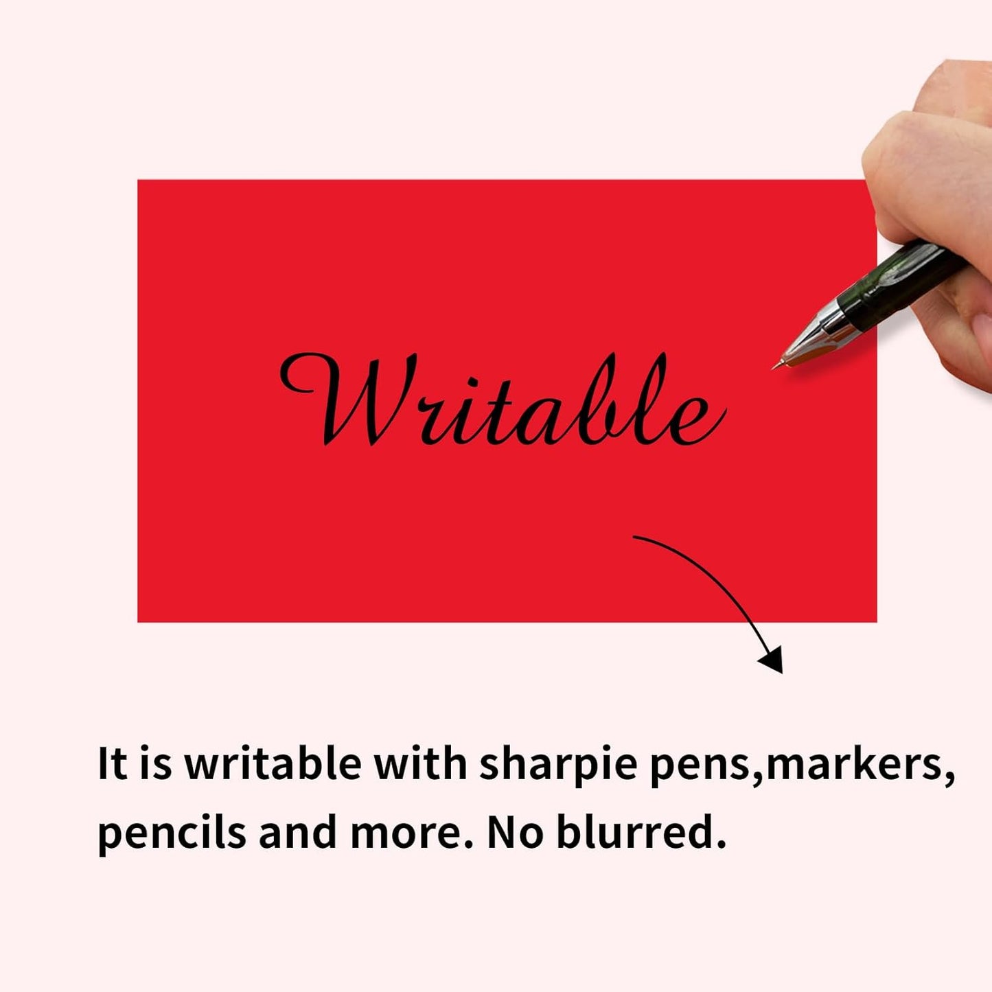 STARLIBOO 3"X5" Rectangle Colored Labels, Removable Moving Labels for Boxes, Permanent Warehouse Moving Stickers Square Label (250Labels, Red)