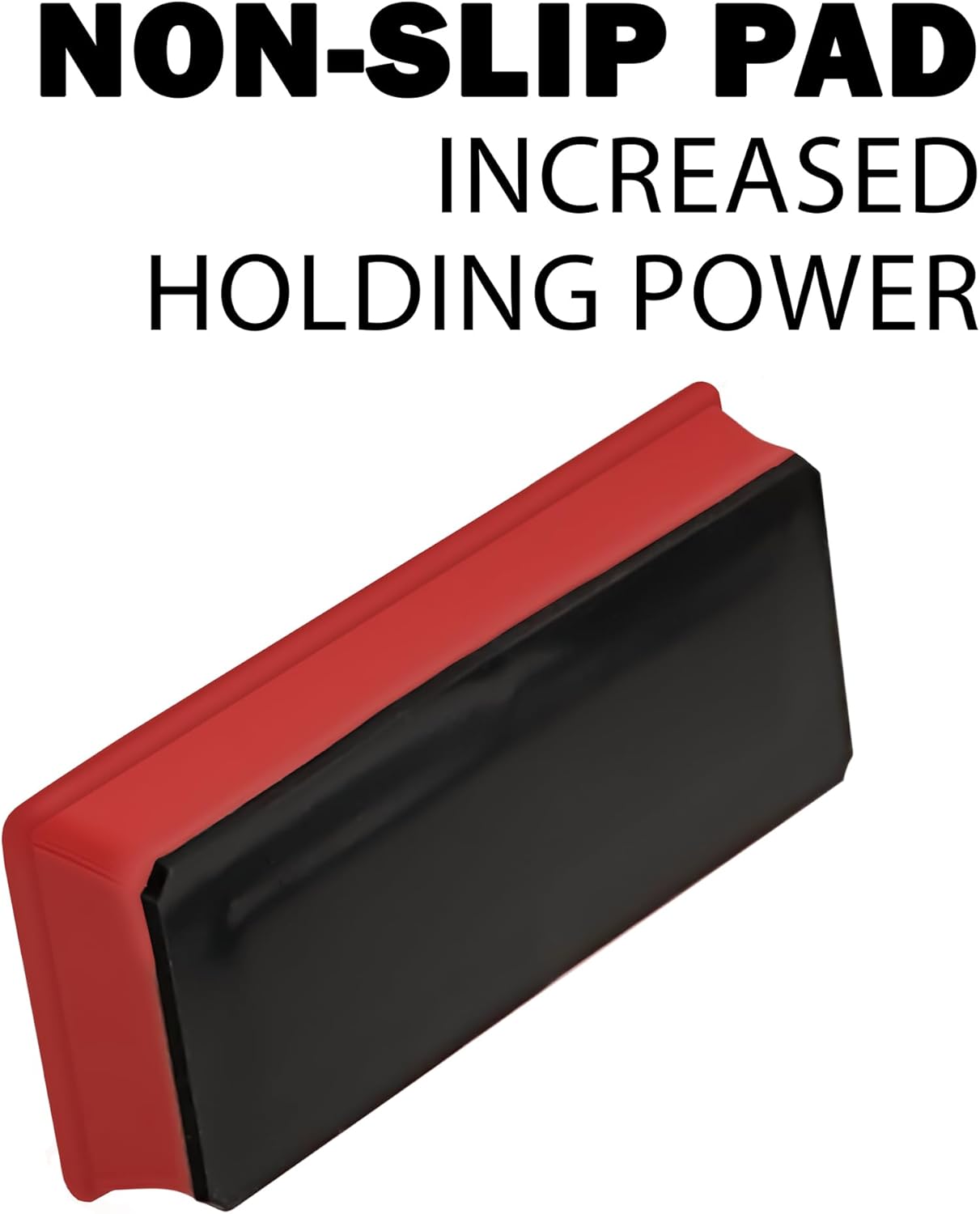 Glassboard Studio Mega Magnets - Neodymium - Heavy Duty, Colorful, Ergonomic, Ideal for Crafting, Quilting, and as Magnetic Knife Holders (1, Cherry Red Bar)