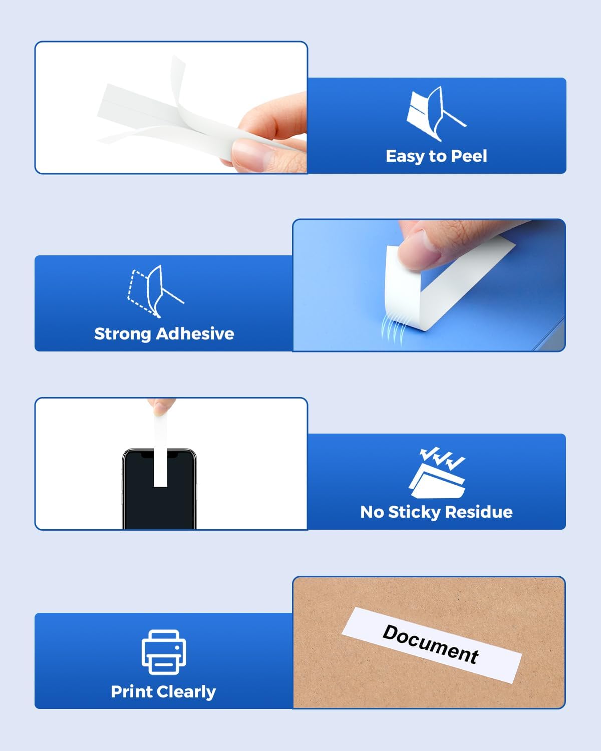 Tze 12mm 0.47" Laminated White Tape Compatible for Brother Label Maker Tape 12mm 0.47" White Tze-231 Tz-231 P Touch Tz 12mm 1/2" Label for PTD210 PT-D220 PTD400 PTD600 PT-D610BT, 4-Pack