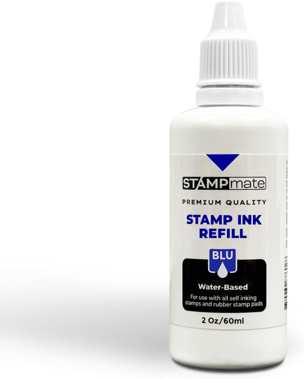 Premium Refill Ink for Self-Inking Stamps and Stamp Pads - 2 oz. Bottle (Blue)