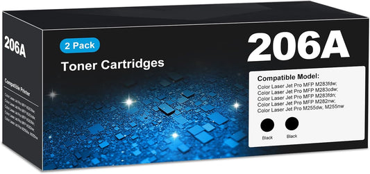 206A Toner cartridges Black for Color Laser Jet Pro MFP M283fdw M283cdw M255dw M255nw M283fdn M282nw