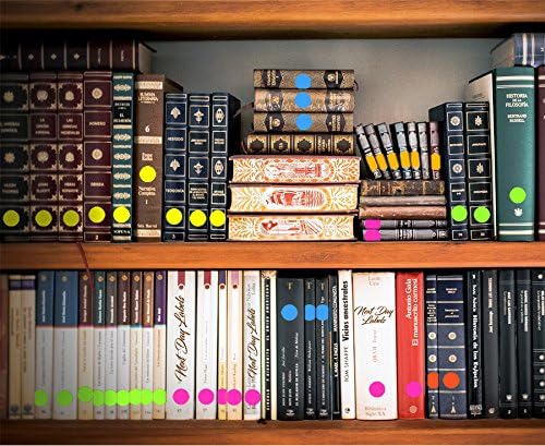 8-1/2 x 11" Neon Color High Light Fluorescent Labels for Laser & Inkjet Printer (RED Fluorescent, 1.5" Round - 30 Per Page | 3000 Labels)