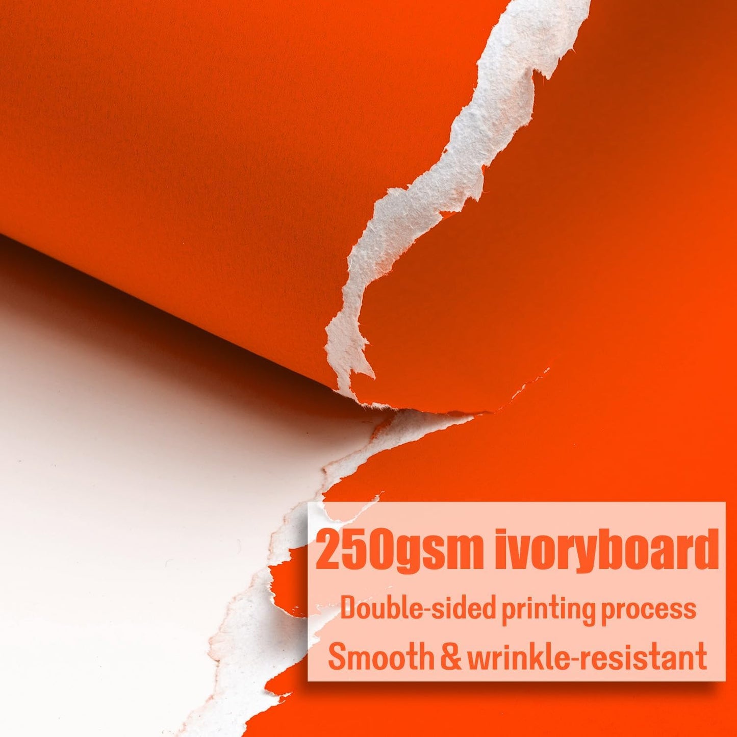 Colored Cardstock 5 in x 7 in,56 Sheet Fluorescent Neon Index Paper 250 GSM/90 LB HeavyWeight Card Stock Set of 7 Colors for Cutting DIY Art Craft