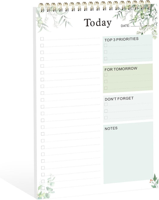 Weekly To Do List Notepad, Undated Planner with 52 Sheets (6.5''x8.9''), Desk Weekly Planner for Women & Man, Home School & Work
