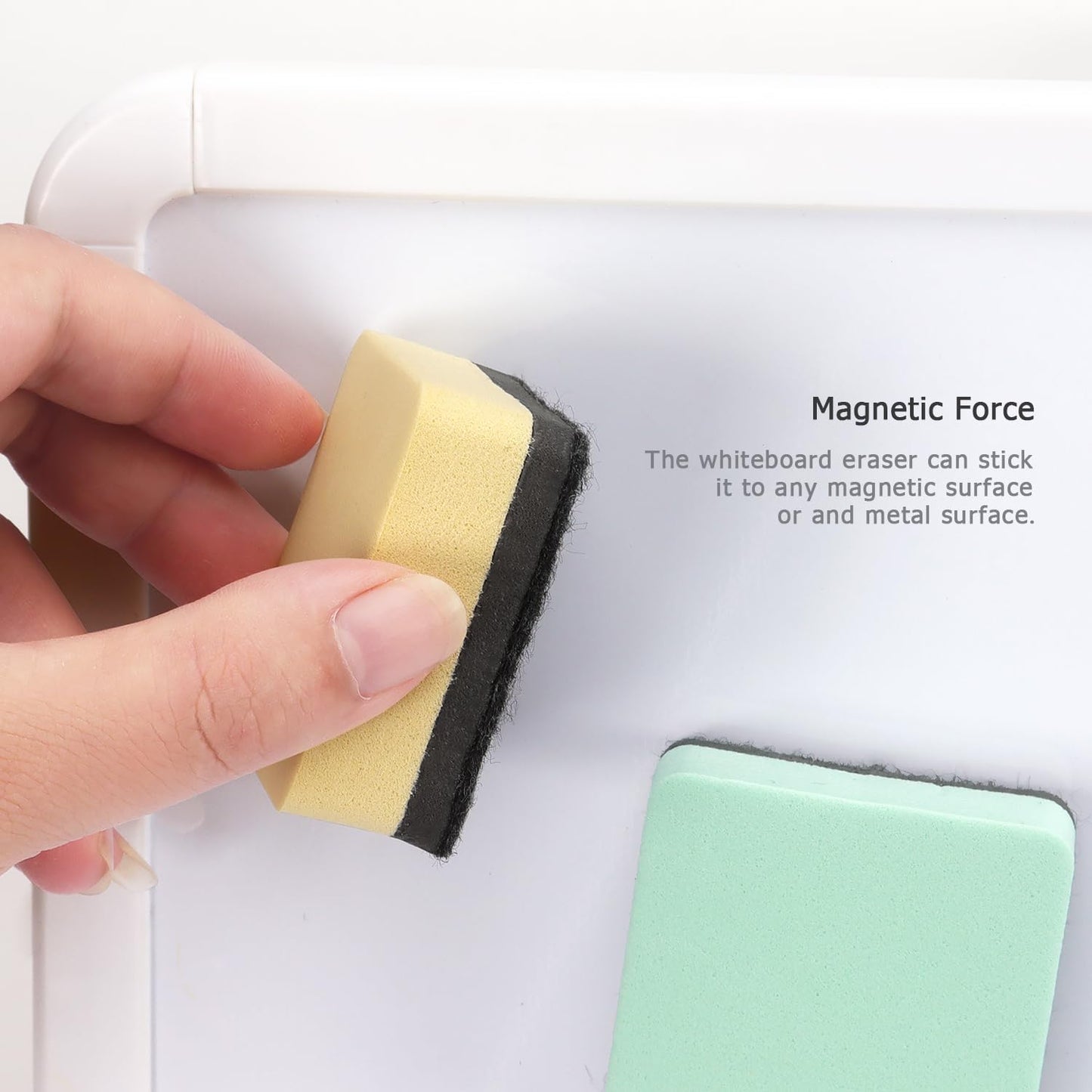 Tamaki 12 Pack Dry Erasers for White Board Magnetic Whiteboard Eraser, Whiteboard Erasers for Kids Classroom, Square Pastel Color